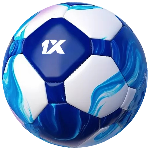 Blue and white football on a light background — UEFA Champions League 2026